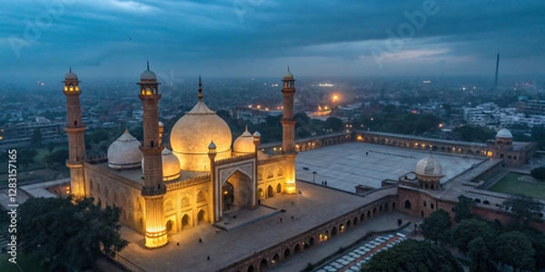 Fototapeta Hand holding a sleek white smartphone with an empty screen ready for branding, mobile app development, or advertising in the tech industry.