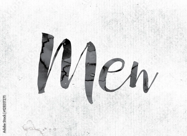 Obraz Men Concept Painted in Ink