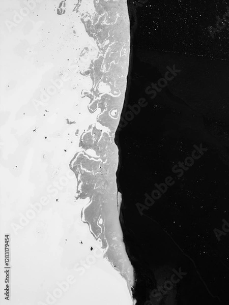 Obraz Iced lake from above