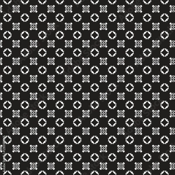 Fototapeta seamless monochrome pattern