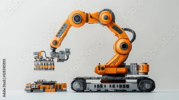 Obraz Integrating iot tracking into robotics workflow for small manufacturing enterprises