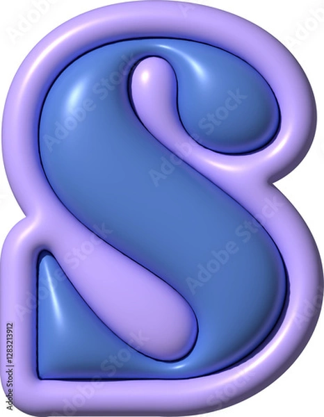 Obraz 3D Ransom Letter S