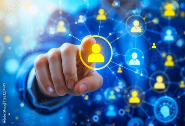 Obraz Global Professional Social Network Connection