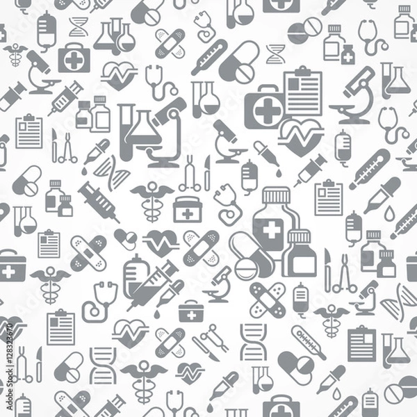 Obraz Medical background in grey