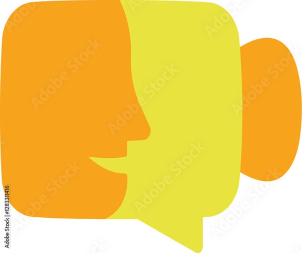 Fototapeta message and video calling icon