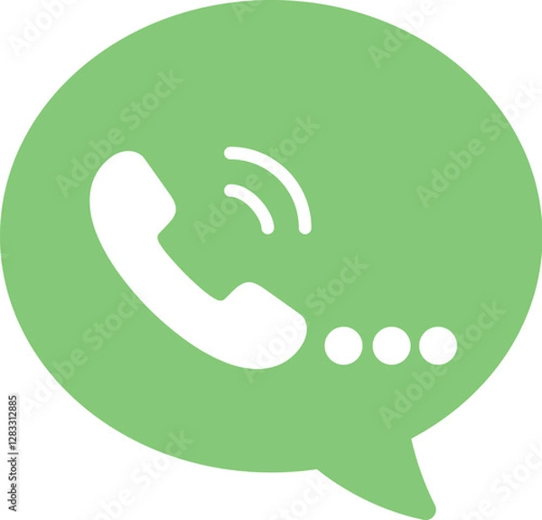 Fototapeta message and video calling icon