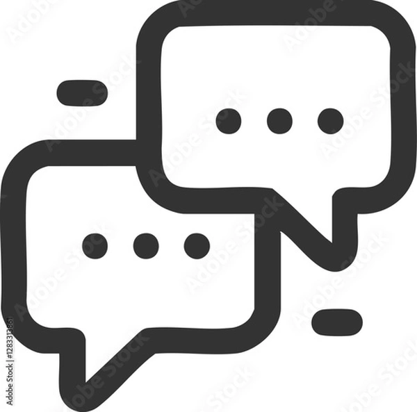 Fototapeta message and video calling icon