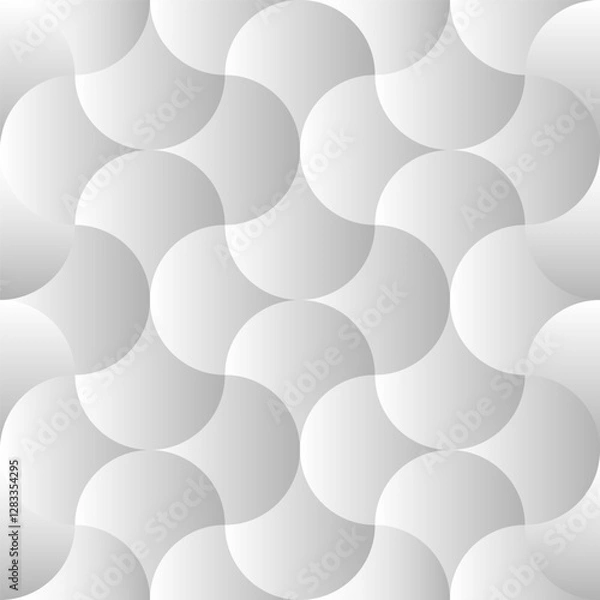 Fototapeta Vector gray background of vertical waves. Seamless pattern.	
