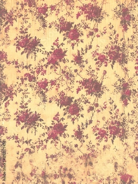 Fototapeta Vintage floral wallpaper pattern