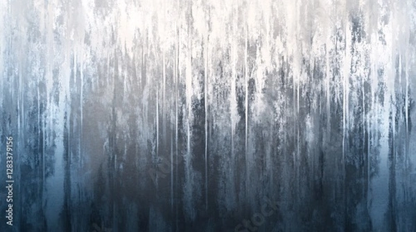 Fototapeta Blurry forest gradients in slate gray and shimmering silver plain background