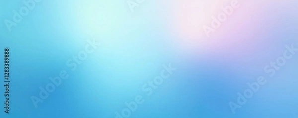 Fototapeta Digital art with soft light blue gradient background, light blue abstract background, digital art, futuristic