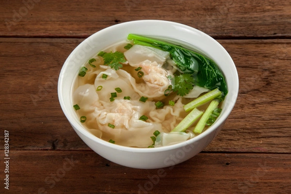 Obraz Chińska zupa wonton