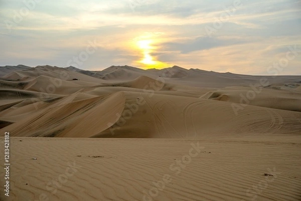 Obraz Desert sunset at Ica Peru