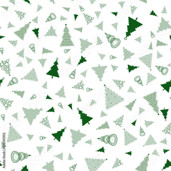 Fototapeta Fir-trees pattern