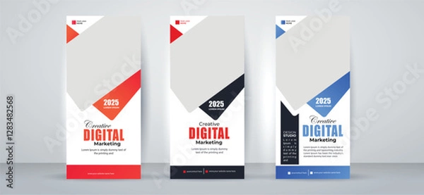 Obraz Corporate roll up banner template