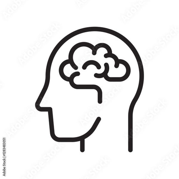 Obraz human brain icon 