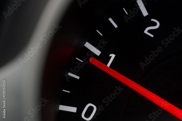 Obraz Tachometer. The Tachometer Needle. The engine in idle.