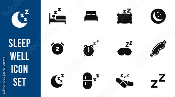 Obraz Sleep Icons.