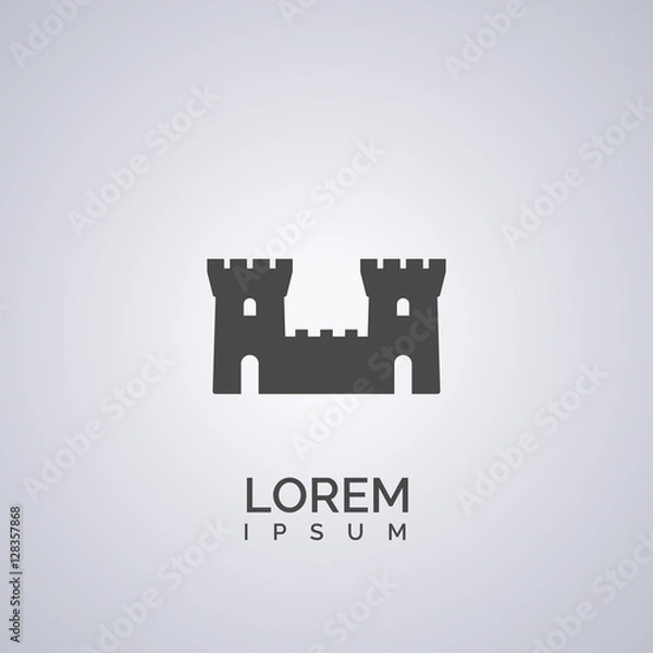 Fototapeta castle icon design