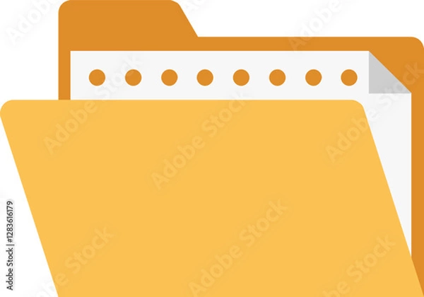 Fototapeta files flat web icon concept