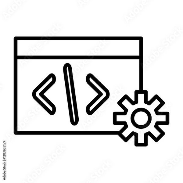 Obraz Web Development Vector Line Icon Design for personal and commercial use