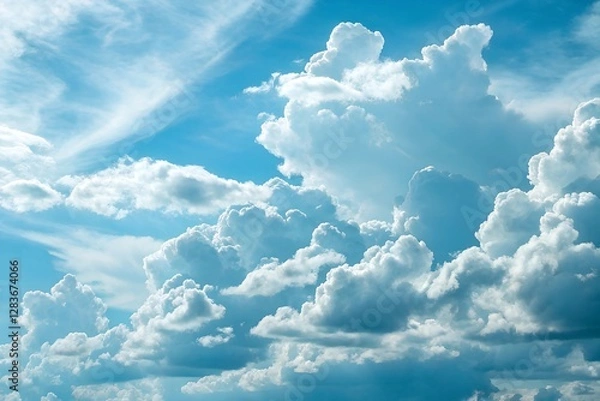 Fototapeta blue sky with clouds