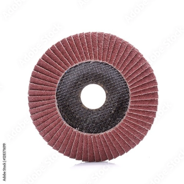 Obraz Abrasive wheel isolated on white background