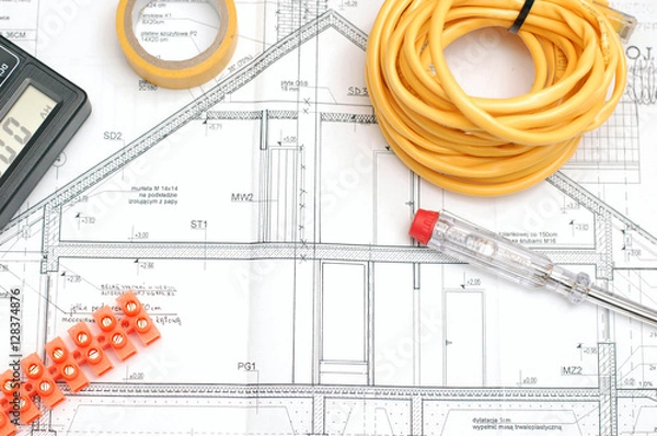 Fototapeta Plan domu