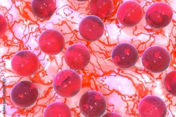 Obraz Staphylococcus aureus 3D illustration