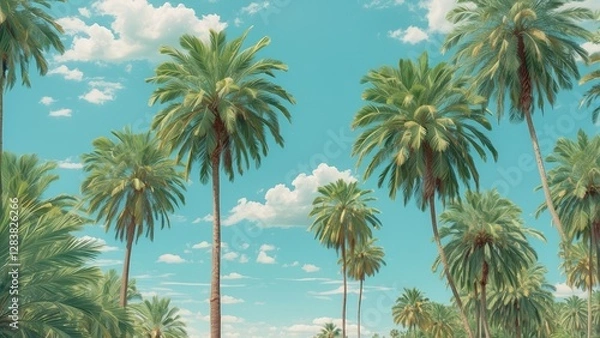 Fototapeta 1. **Andean Flamingos and Snowy Licancabur Volcano Reflected in Laguna Chaxa, Atacama Salar, Chile**