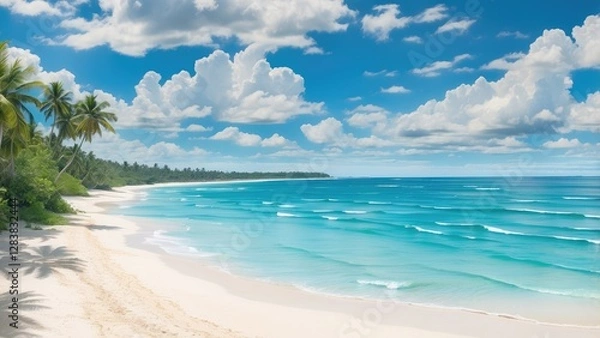 Fototapeta 1. Anse Georgette: The Perfect Idyllic Tropical Beach on Praslin Island, Seychelles