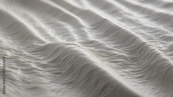 Fototapeta Wrinkled White Paper Background