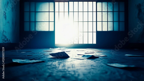 Obraz もぬけの殻になった日本家屋の一室