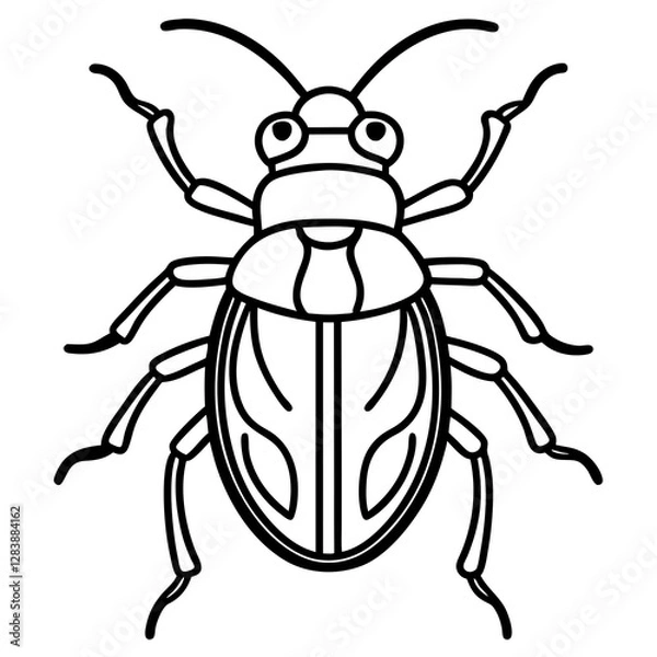 Fototapeta Insect Line Art Vector