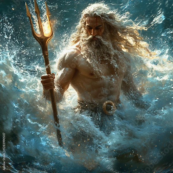 Obraz Poseidon Rising from the Ocean