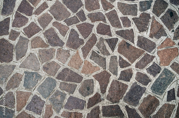 Obraz Ancient italian typical pavement, closeup pattern