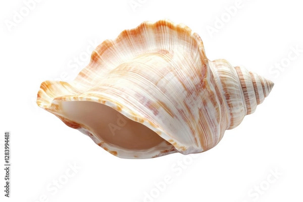 Obraz Seashell with a Transparent, Spiraling, and Curved Shape