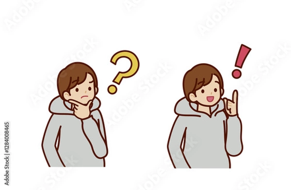 Obraz 疑問に思う・解決する人物