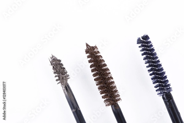 Fototapeta mascara brushes isolated
