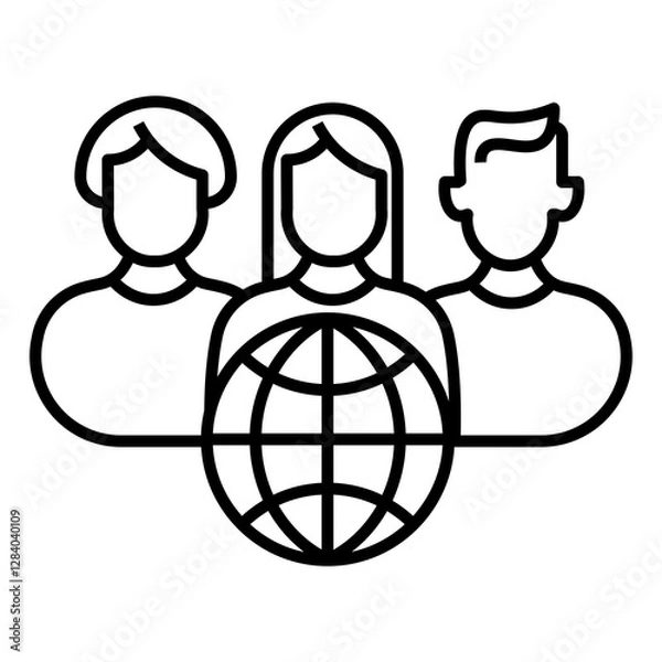 Obraz corporate culture vector icon