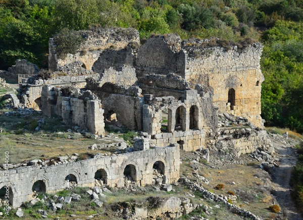 Obraz Tlos Ancient City in Fethiye, Mugla, Turkey.