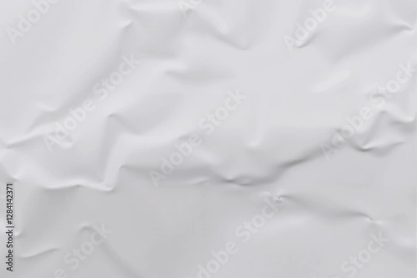 Obraz Abstract wrinkles form subtle patterns on a white surface, creating an interesting textured background.