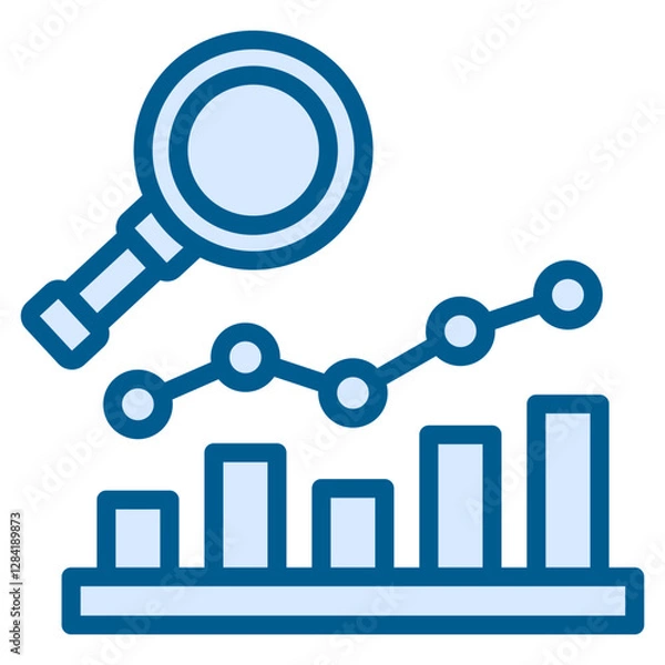 Fototapeta Analytics Graph Icon