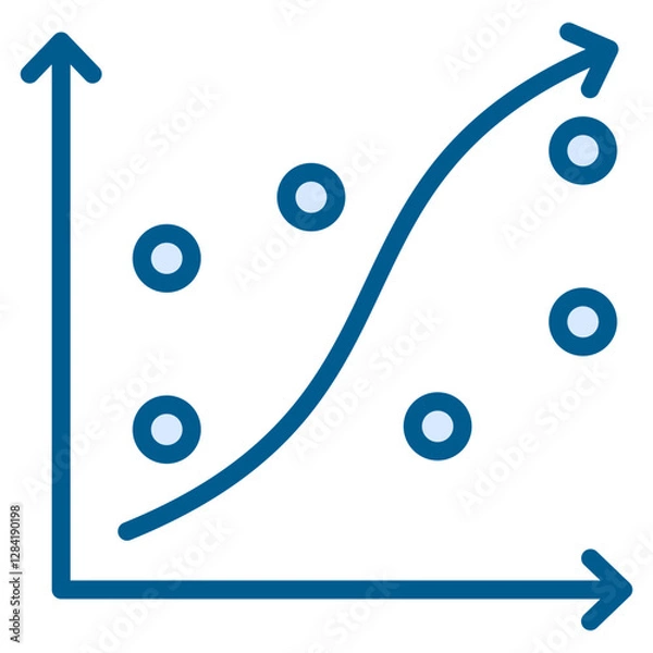 Fototapeta Scatter Plot Icon
