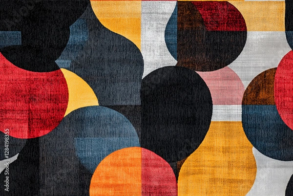 Obraz Casino carpet. Seamless casino carpet pattern. Hotel carpet. Motel carpet. Seamless rug texture. Seamless carpet pattern design. Geometric seamless casino floor texture. Casino floor.