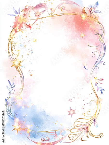 Fototapeta decorative border frame,