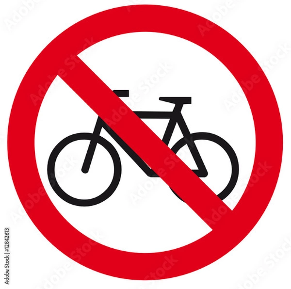 Obraz Proibido bicicletas