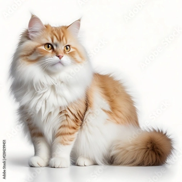 Fototapeta Captivating feline portrait for business, evoking warmth and charm