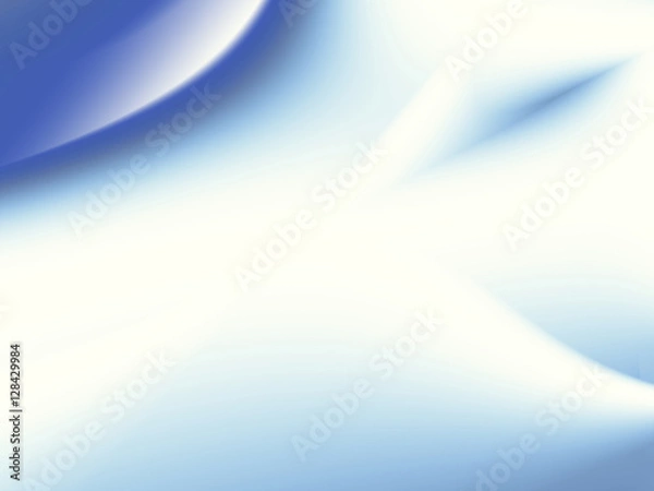 Fototapeta Abstract fractal with gradients and curves in shades of blue on white. Text space. For tech based projects, templates, layouts, leaflets, covers, web, skins, presentations, background for PC or phone.