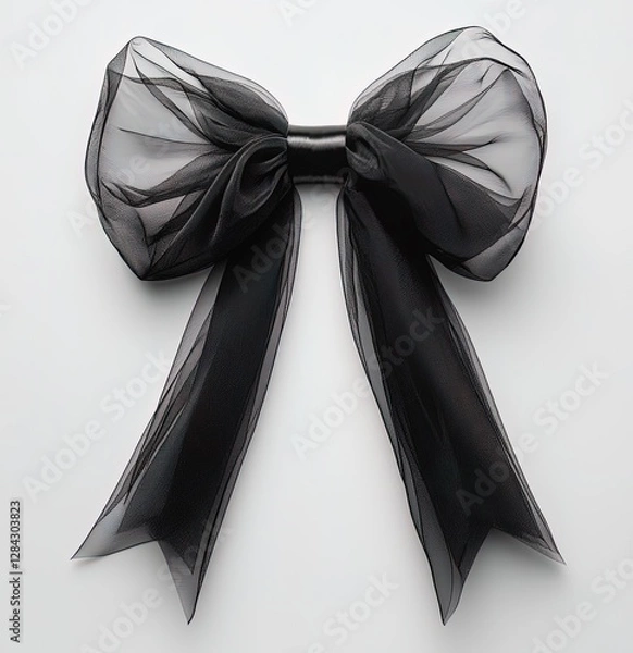 Obraz Black Organza Bow